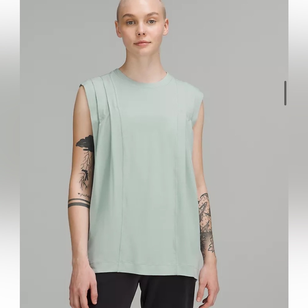 Lululemon Modal Pleated Shoulder Tank Top